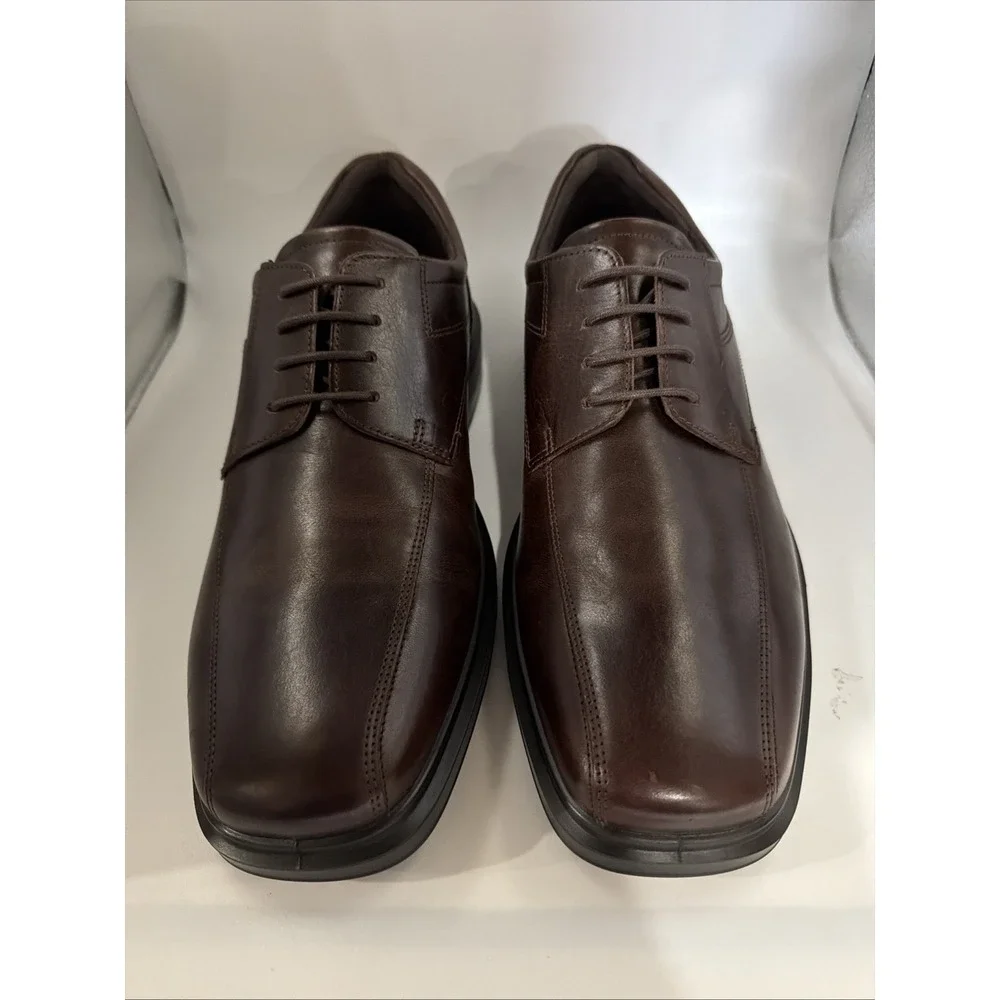 ECCO Men's Helsinki Bike Toe Lace Up Mink Oxfords Dress Shoes Size 11-11.5 New